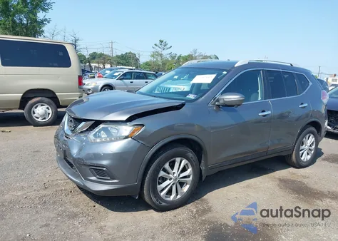 2014 Nissan Rogue Sv z USA, uszkodzony, nr VIN 5N1AT2MV4EC787887